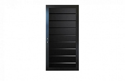 Калитка из ДПК CLASSIC с чёрным алюминием 20х900х1900 мм