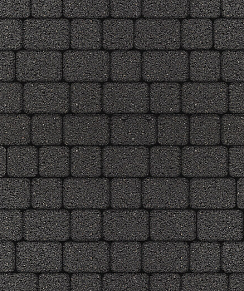 Тротуарные плиты "КЛАССИКО" - Б.1.КО.6 М Гранит Чёрный, комплект из 2 видов плит