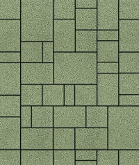 Тротуарная плитка "МЮНХЕН" - Б.2.ФСМ.6 Гранит Зелёный, комплект из 4 видов плит