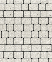 Тротуарные плиты "КЛАССИКО" - Б.1.КО.6 М Гранит Белый, комплект из 2 видов плит