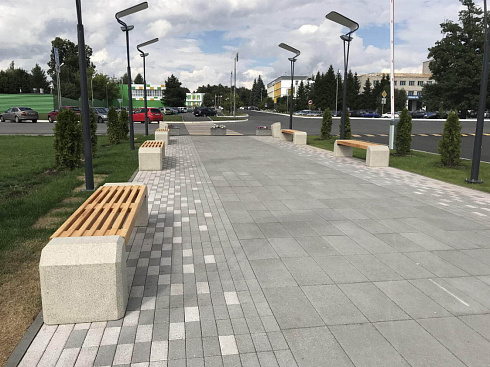 Тротуарные плиты "ПРЯМОУГОЛЬНИК" - Б.5.П.6 Стандарт Жёлтый